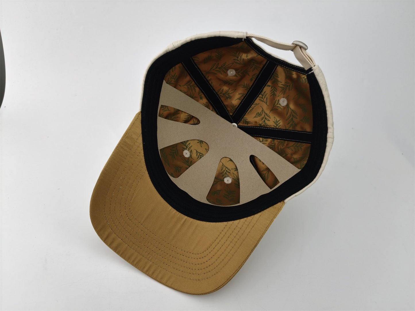 Silk-Lined Baseball Hat – In Every Season I Will Praise Him (Cream/Gold) | 57 cm & 66 cm