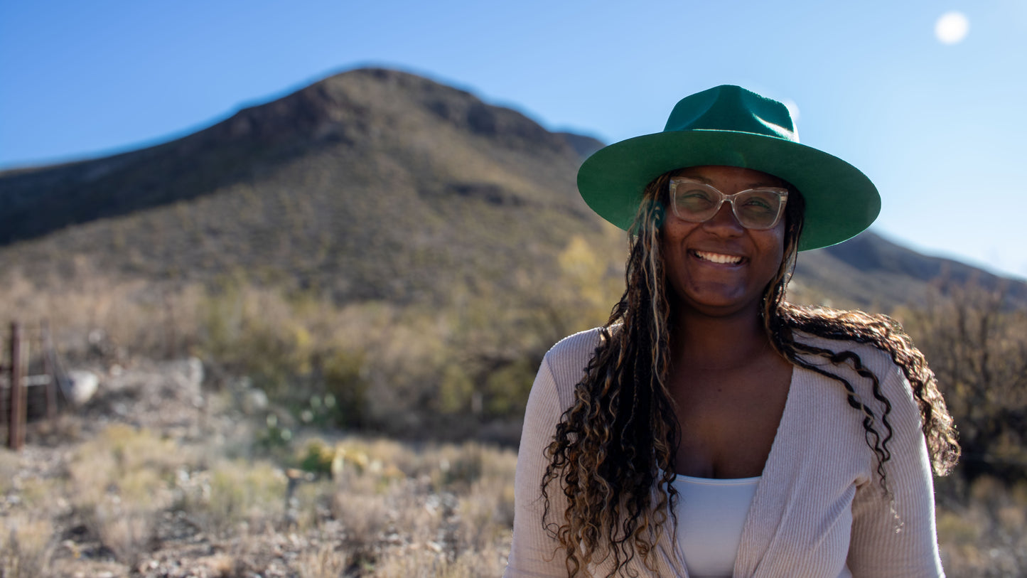 Australian Wool Silk-Lined Fedora – Hunter Green (Wide Brim)
