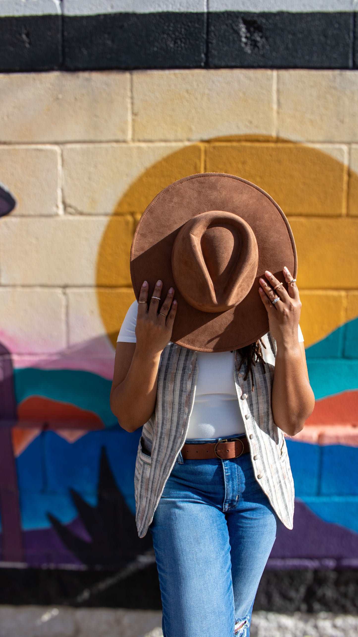 Suede Silk-Lined Fedora – Deep Brown (Wide Brim)