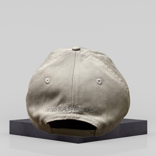 Silk-Lined Baseball Hat – Keep Prayin’ (Heather Grey)
