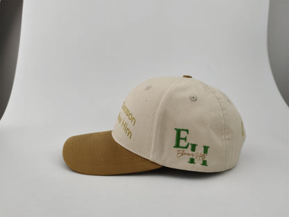 Silk-Lined Baseball Hat – In Every Season I Will Praise Him (Cream/Gold) | 57 cm & 66 cm
